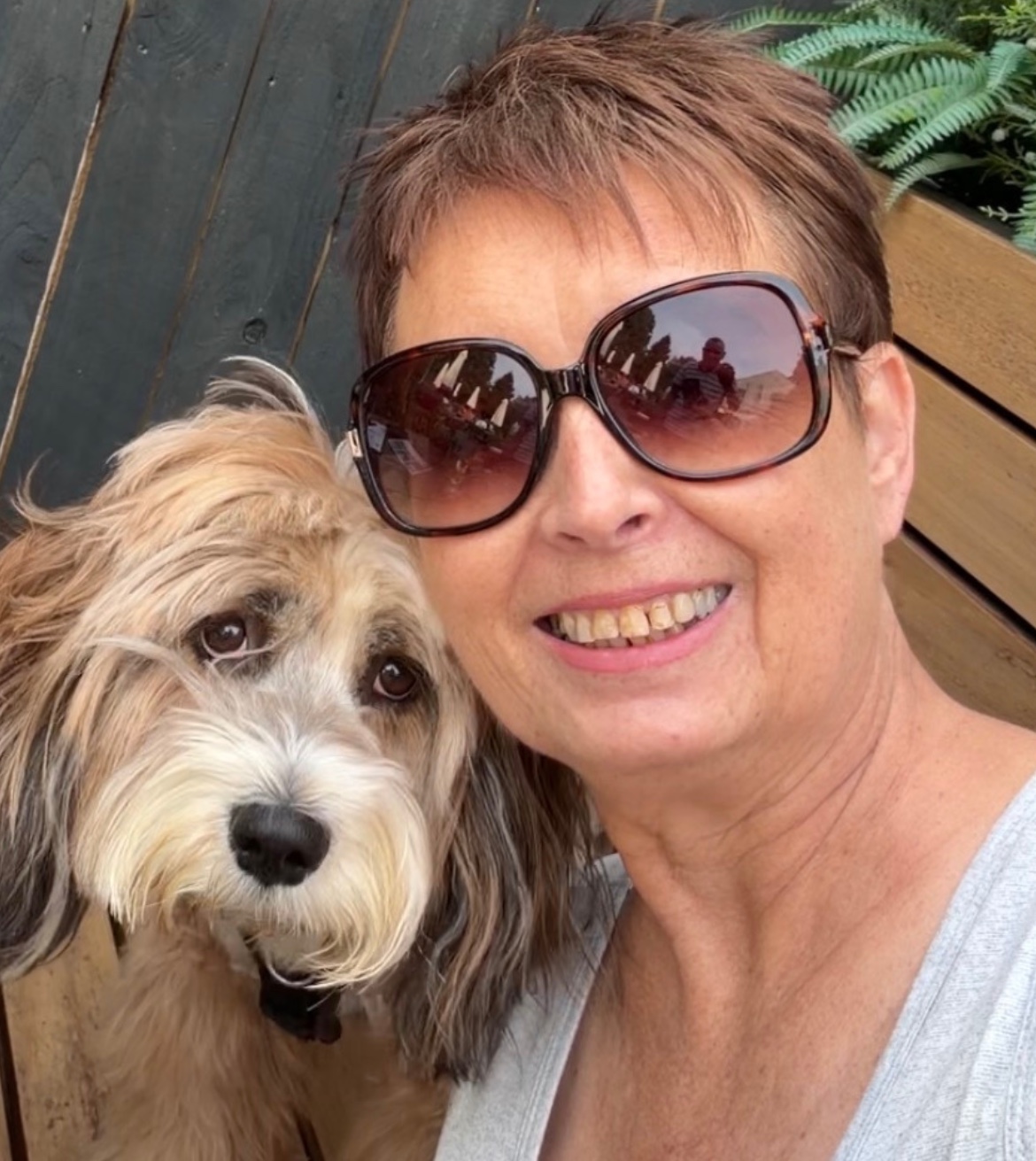 Averil with Charley